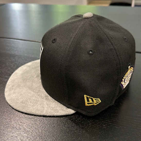 LA Kings NHL 50th Anniversary Suede Brim Limited Edition New Era Fitted Hat - 7 - Picture 4 of 8